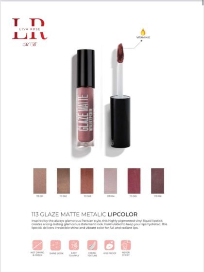 113 Glaze Matte Metalıc Lıpcolor