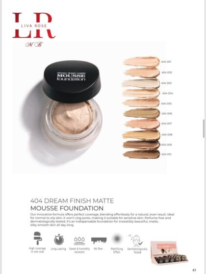 404 DREAM FINISH MATTE MOUSSE FOUNDATION