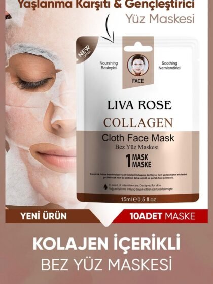 Yaşlanma Karşıtı Gençleştirici  Colojen Yüz Maskesi